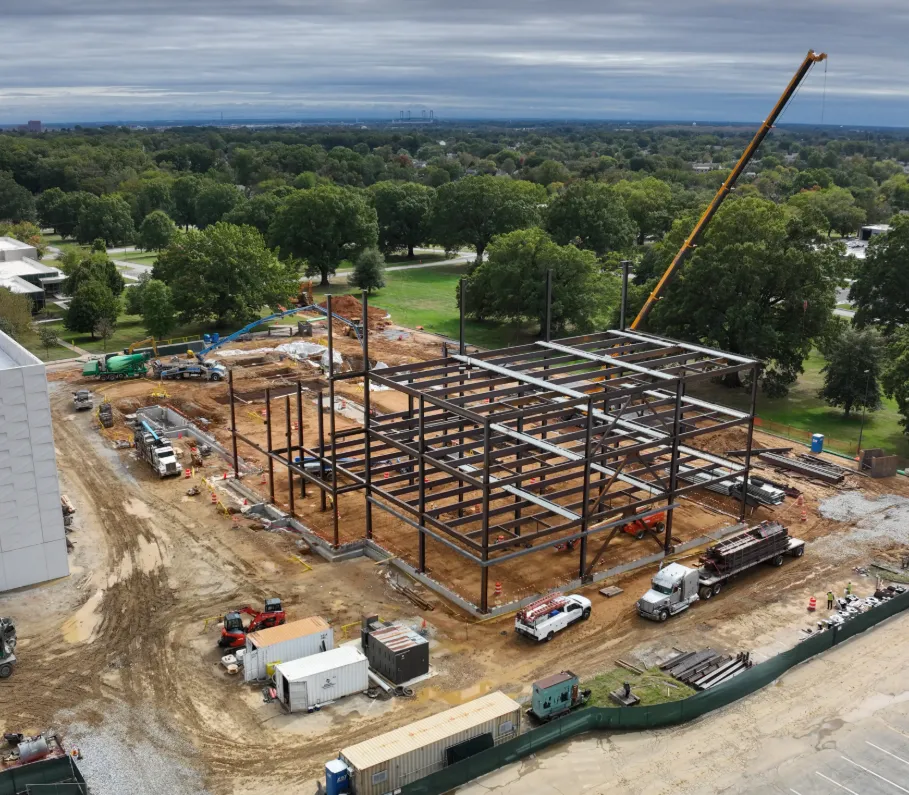 Construction site progress - earlier stage